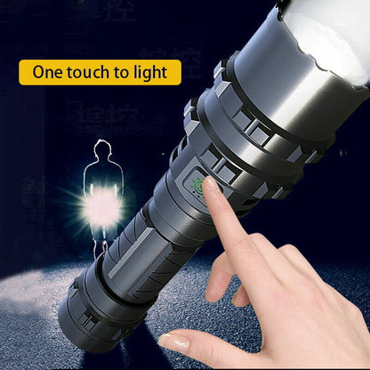 XM-L2 Powerful 150000LM Tactical Flashlight 5 Mode Zoom LED Hunting Torch AU